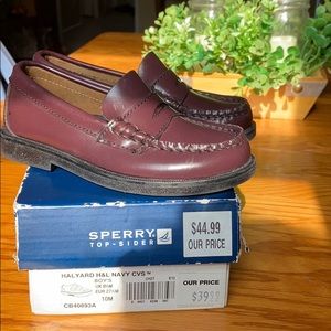Toddler boys size 10 Sperrys